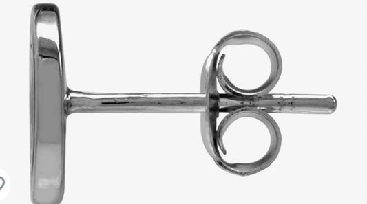 Sterling Silver Evil Eye Stud Earrings