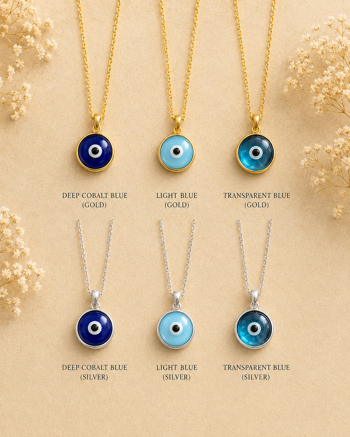 Glass Evil Eye Necklace