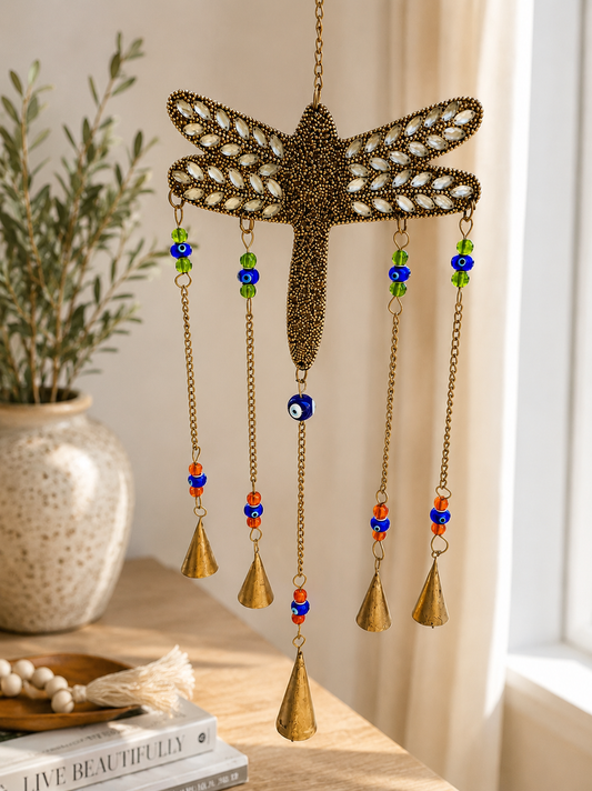 Dragonfly Evil Eye Wind chime