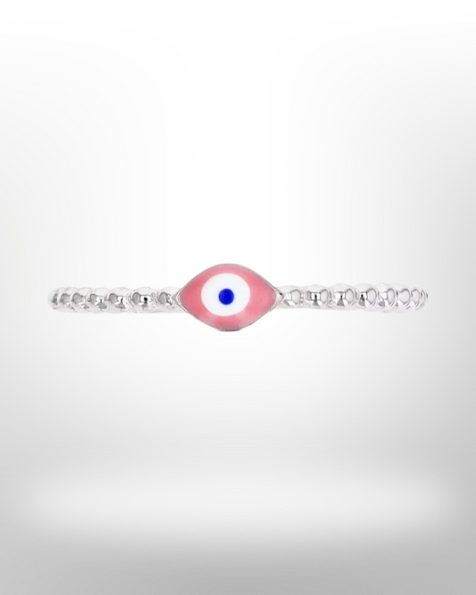 Evil Eye Hand painted Ring