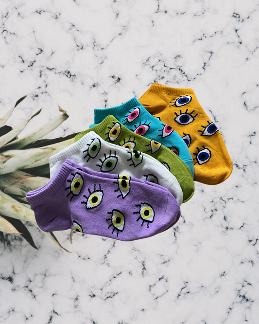 Funky Evil Eye Ankle Socks