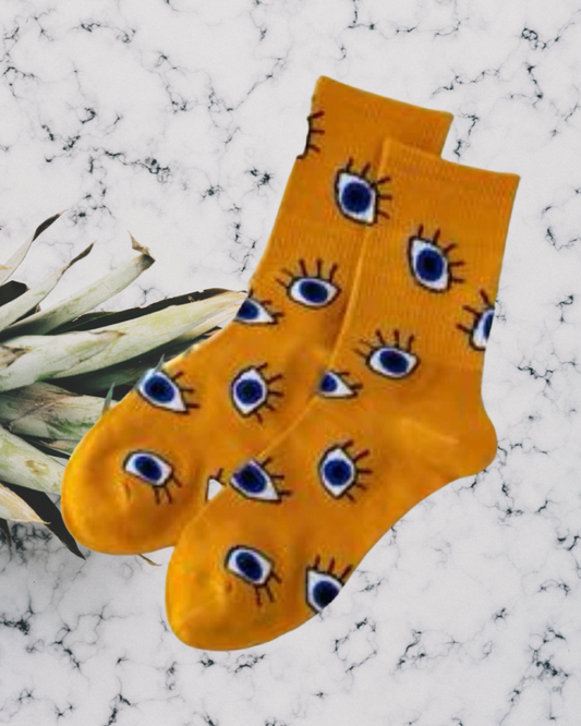 Evil Eye Funky Crew Socks