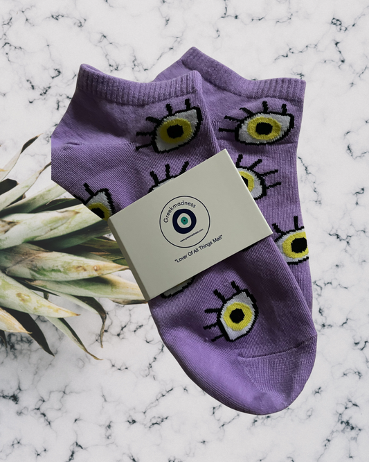Funky Evil Eye Ankle Socks