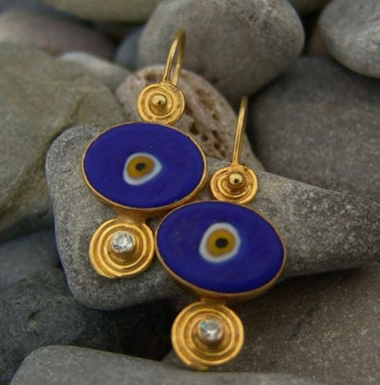 Evil Eye Drop Earrings