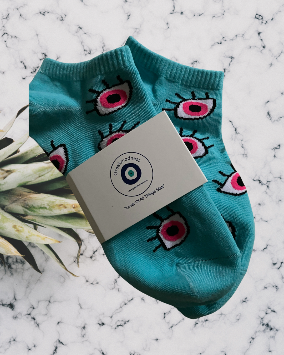 Funky Evil Eye Ankle Socks