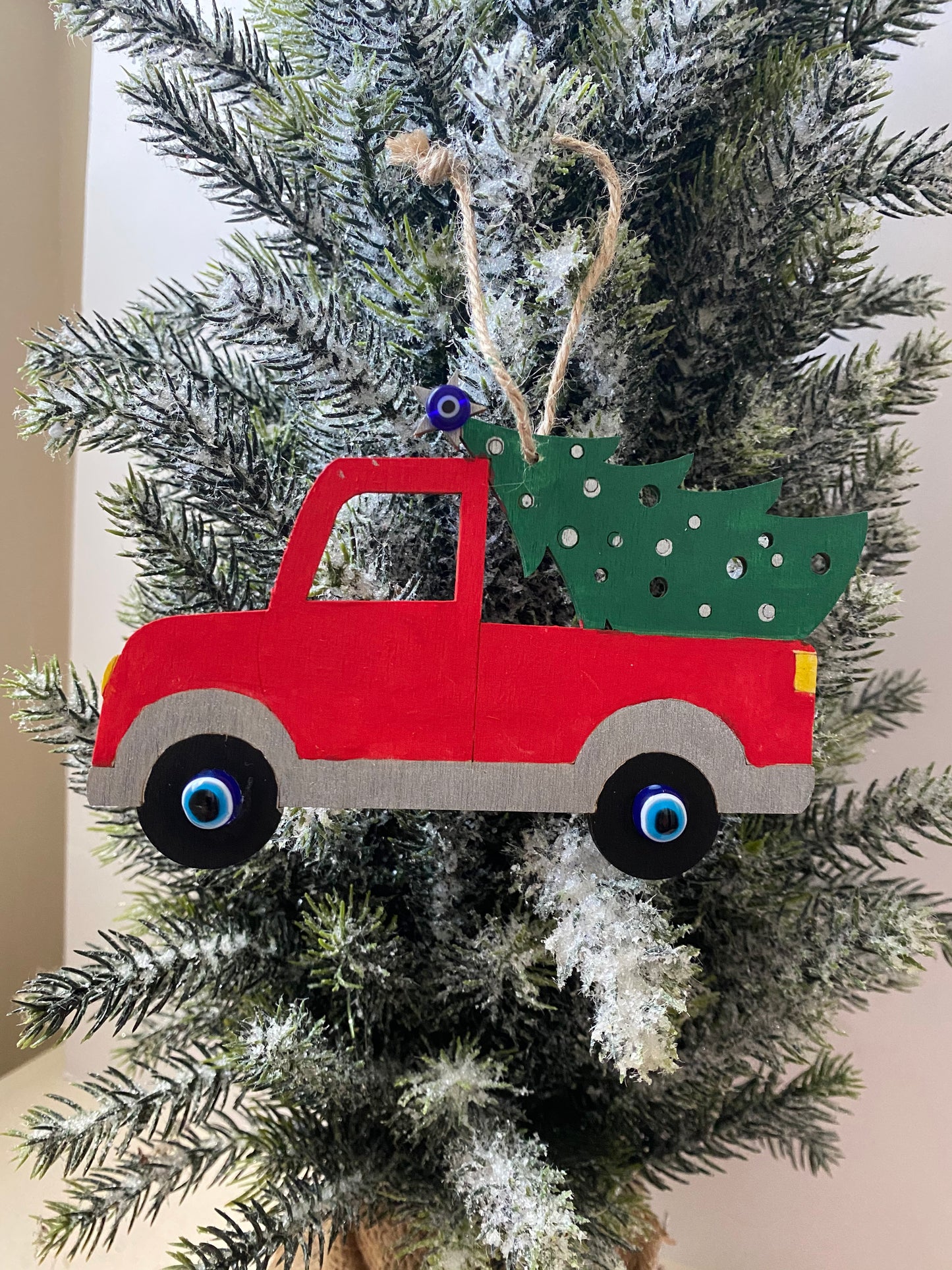 Christmas Ornament with Evil Eyes