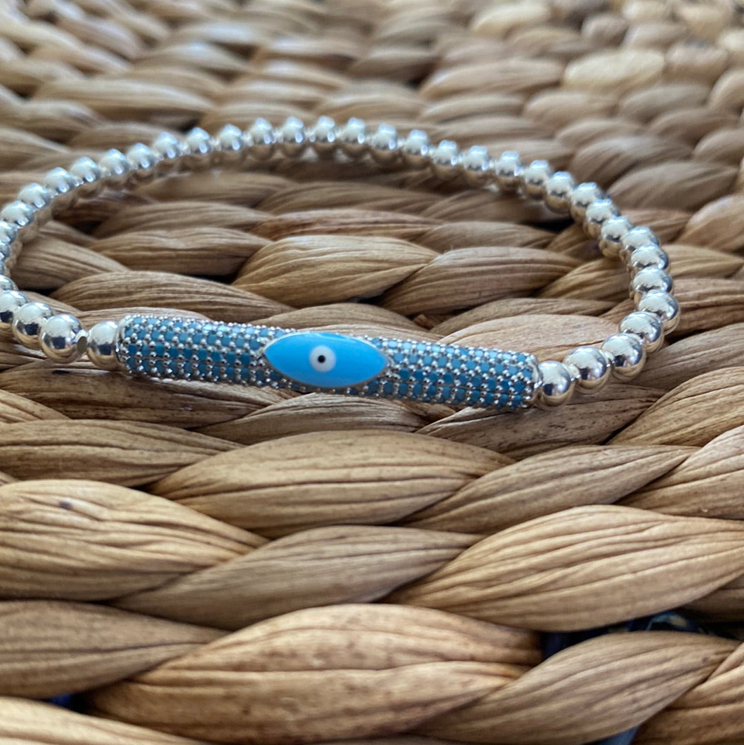 Evil Eye Tube Charm