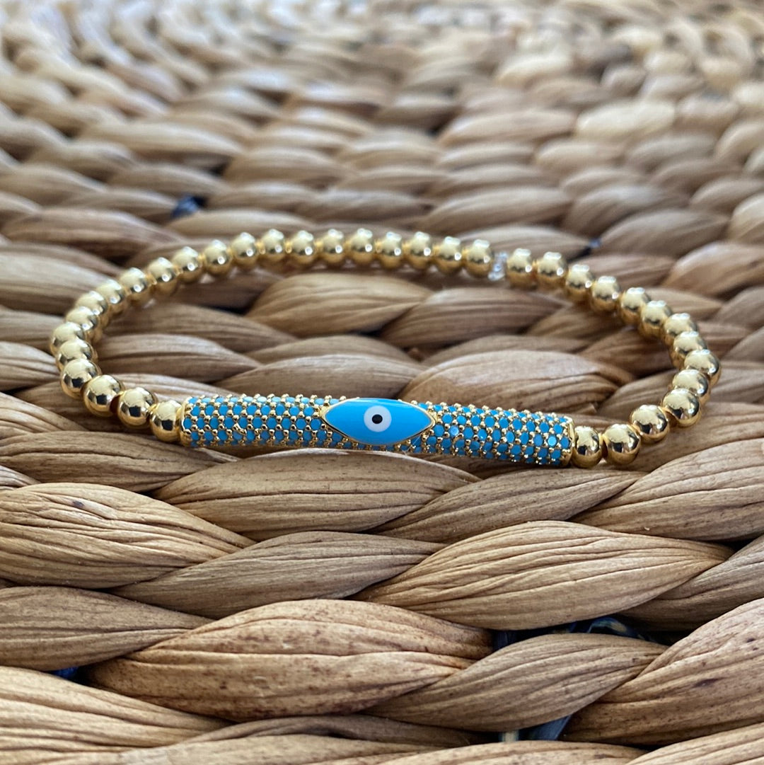 Evil Eye Tube Charm