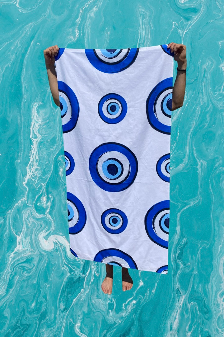 Evil Eye Beach Towel