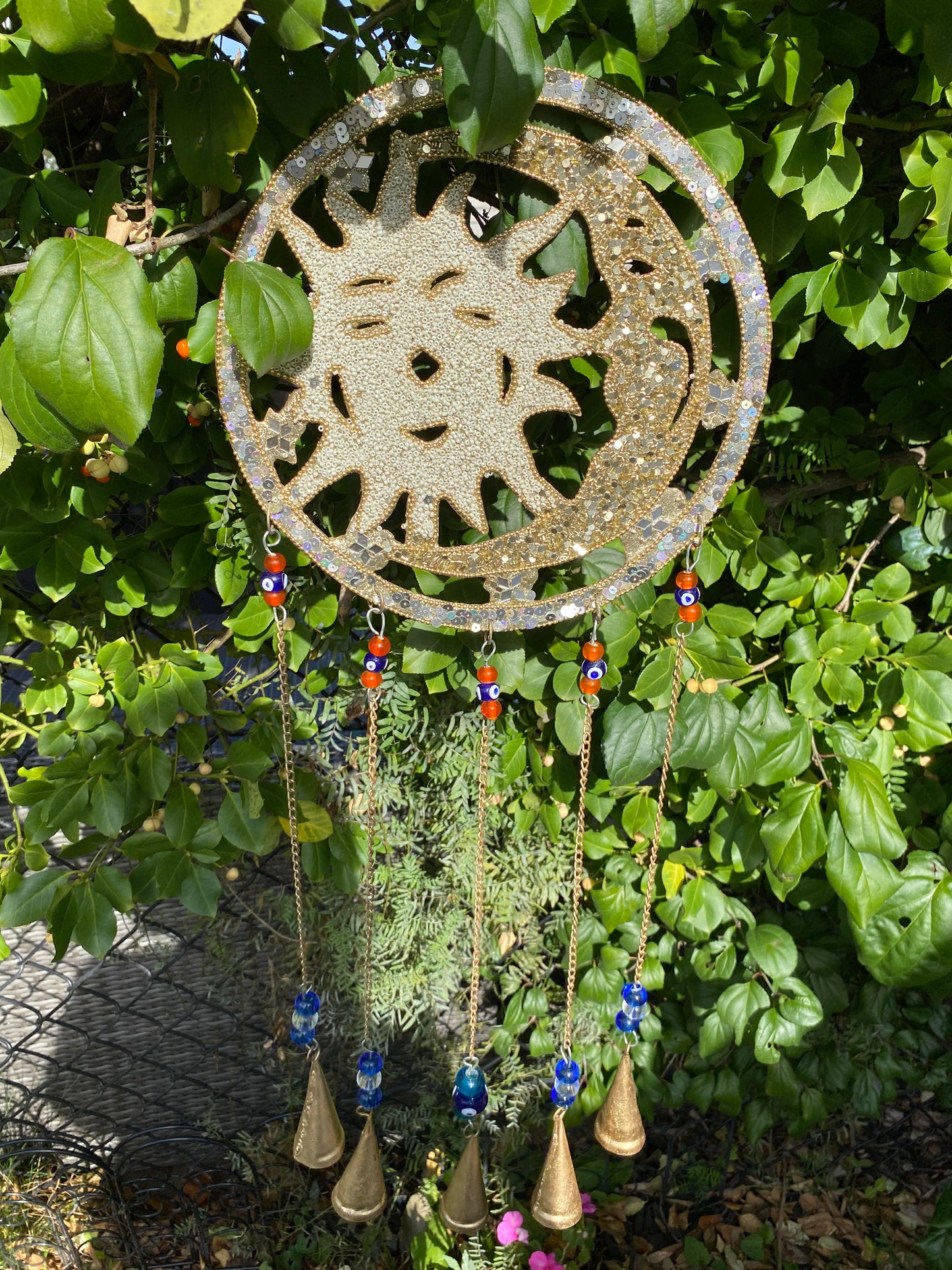 Mosaic Sun & Moon Windchime