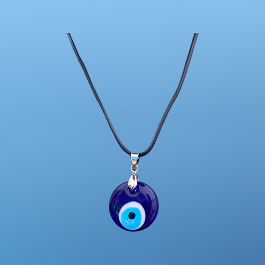 Evil Eye Glass Pendant Necklace