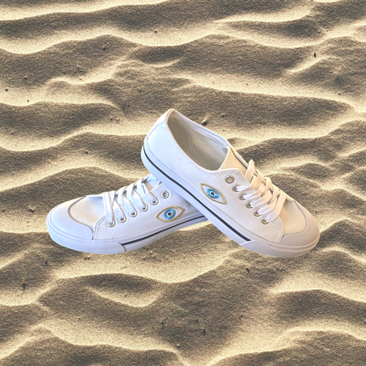 Evil Eye Canvas Sneakers