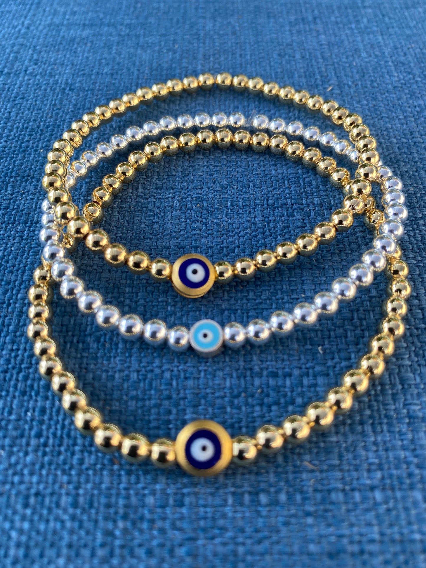 Evil Eye Bracelet with Mini Evil Eye