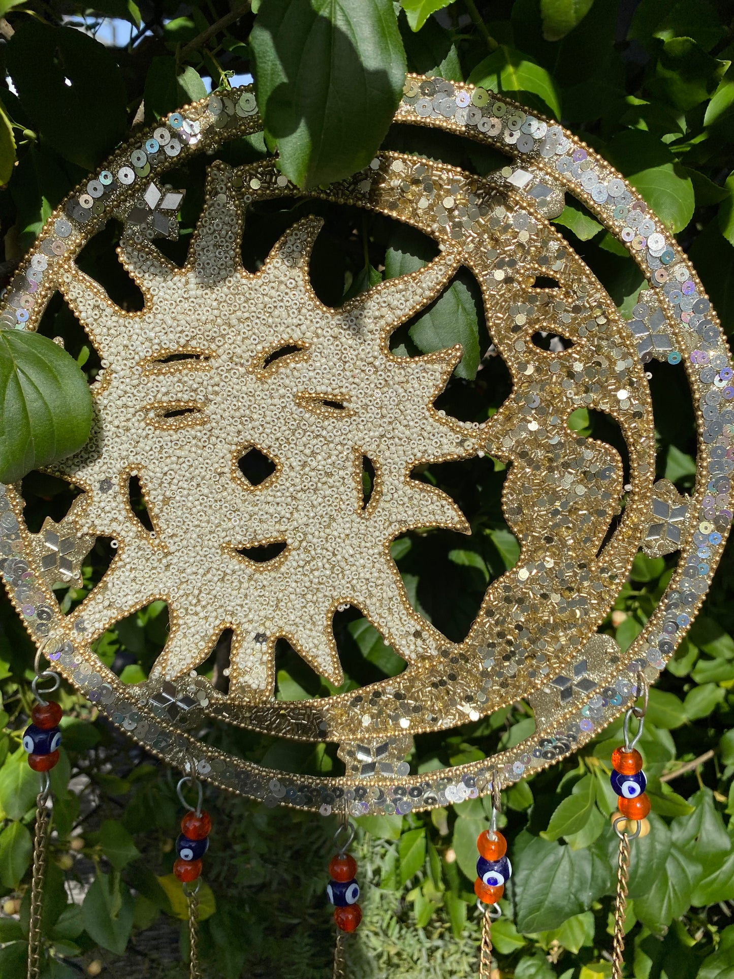 Mosaic Sun & Moon Windchime