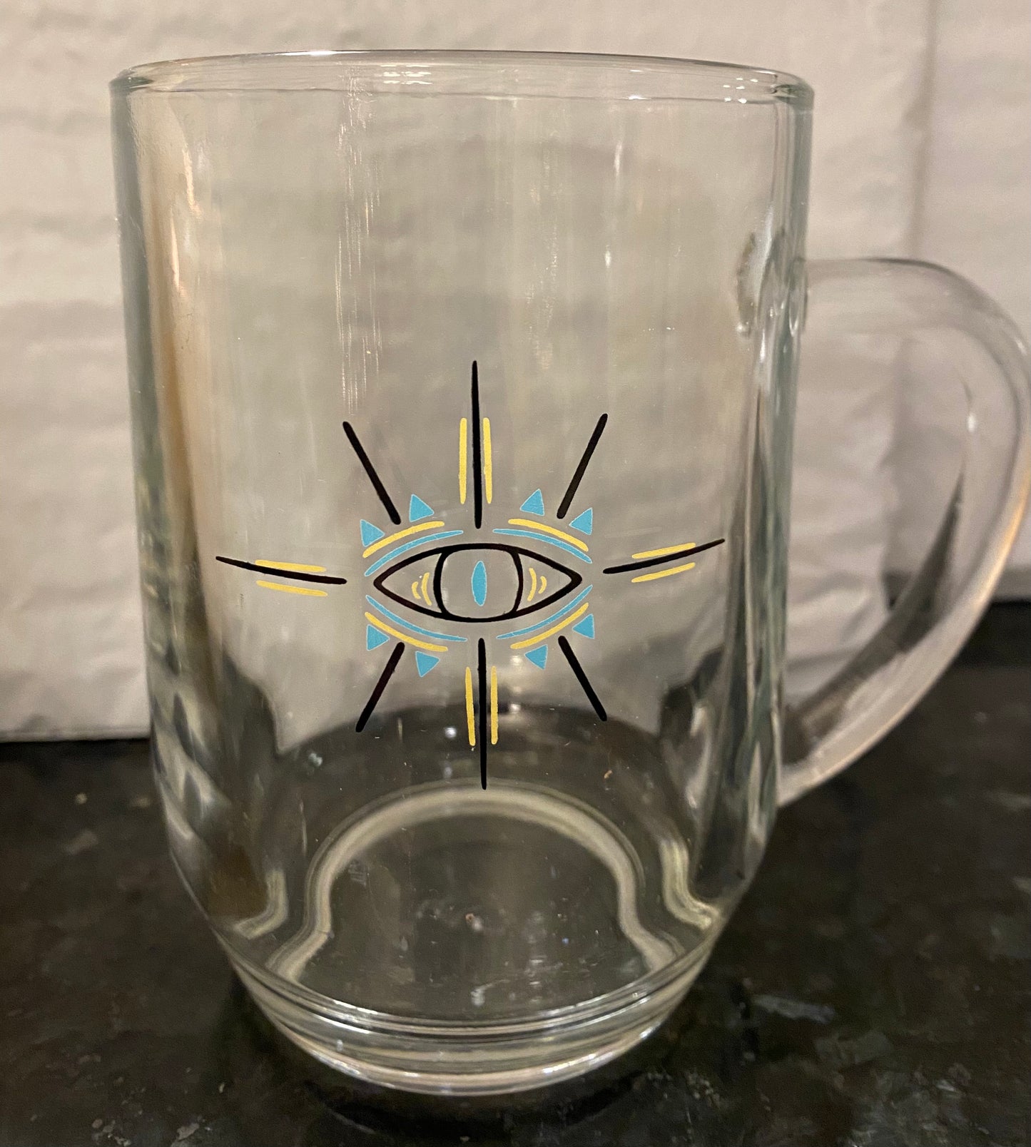 Evil Eye Glass Mug