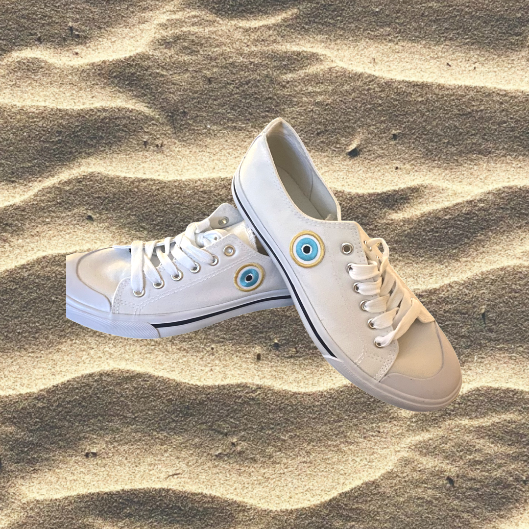 Evil Eye Canvas Sneakers