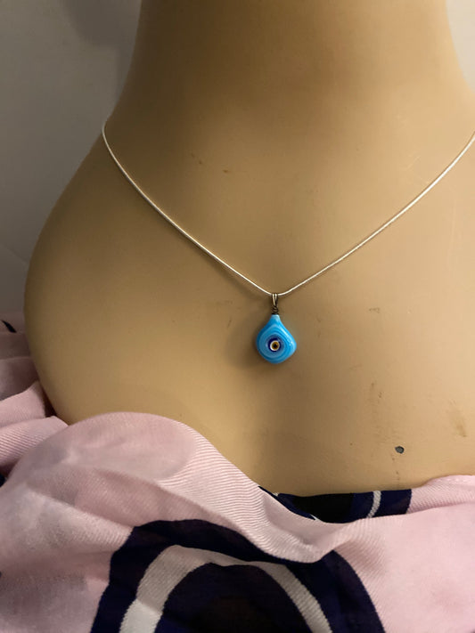 Glass Evil Eye Necklace