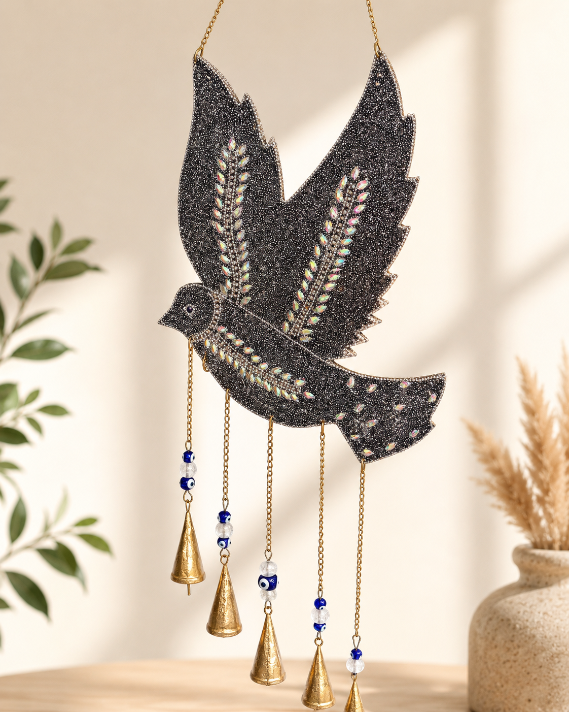 Shimmering Mati Dove Wind Chime
