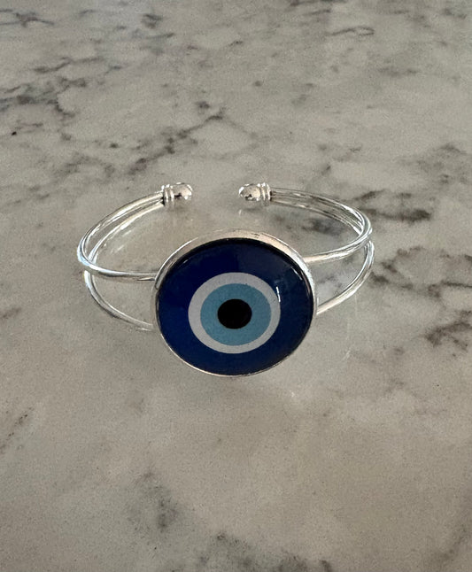 Cuff Evil Eye Bracelet