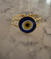 Cuff Evil Eye Bracelet