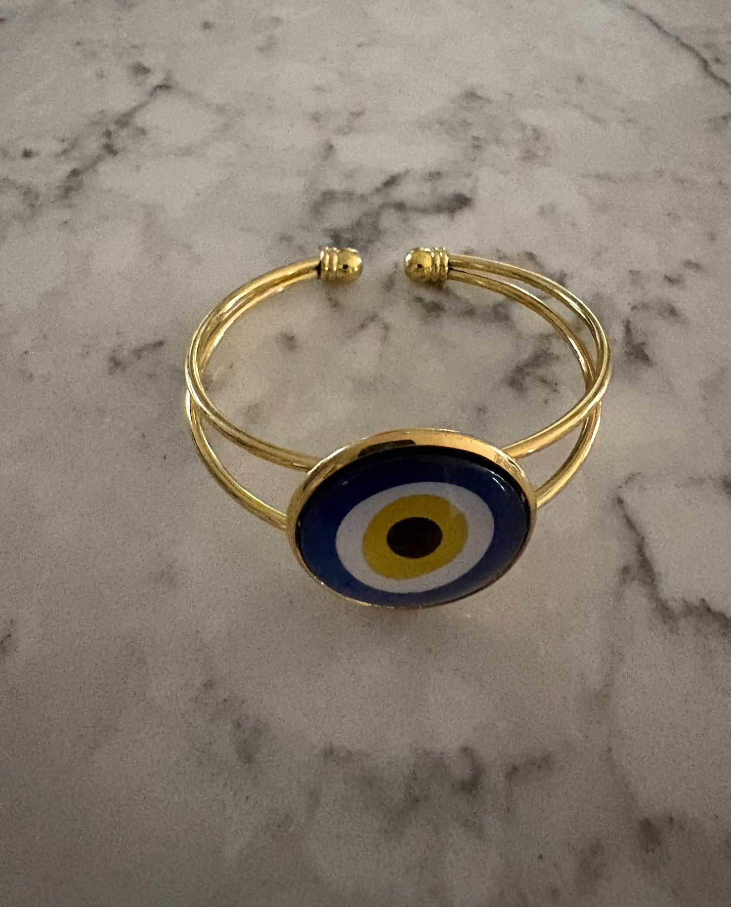 Cuff Evil Eye Bracelet