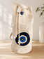 Evil Eye Canvas Drawstring Backpack