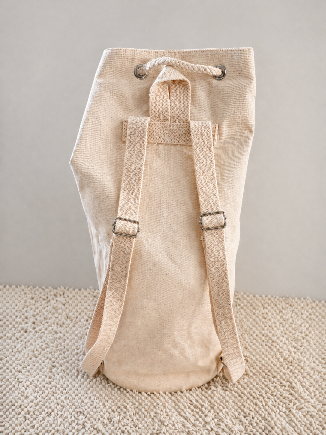 Evil Eye Canvas Drawstring Backpack