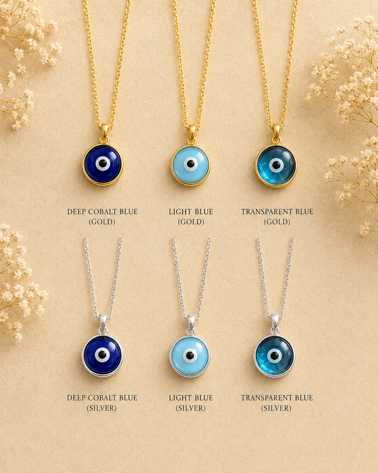 Glass Evil Eye Necklace
