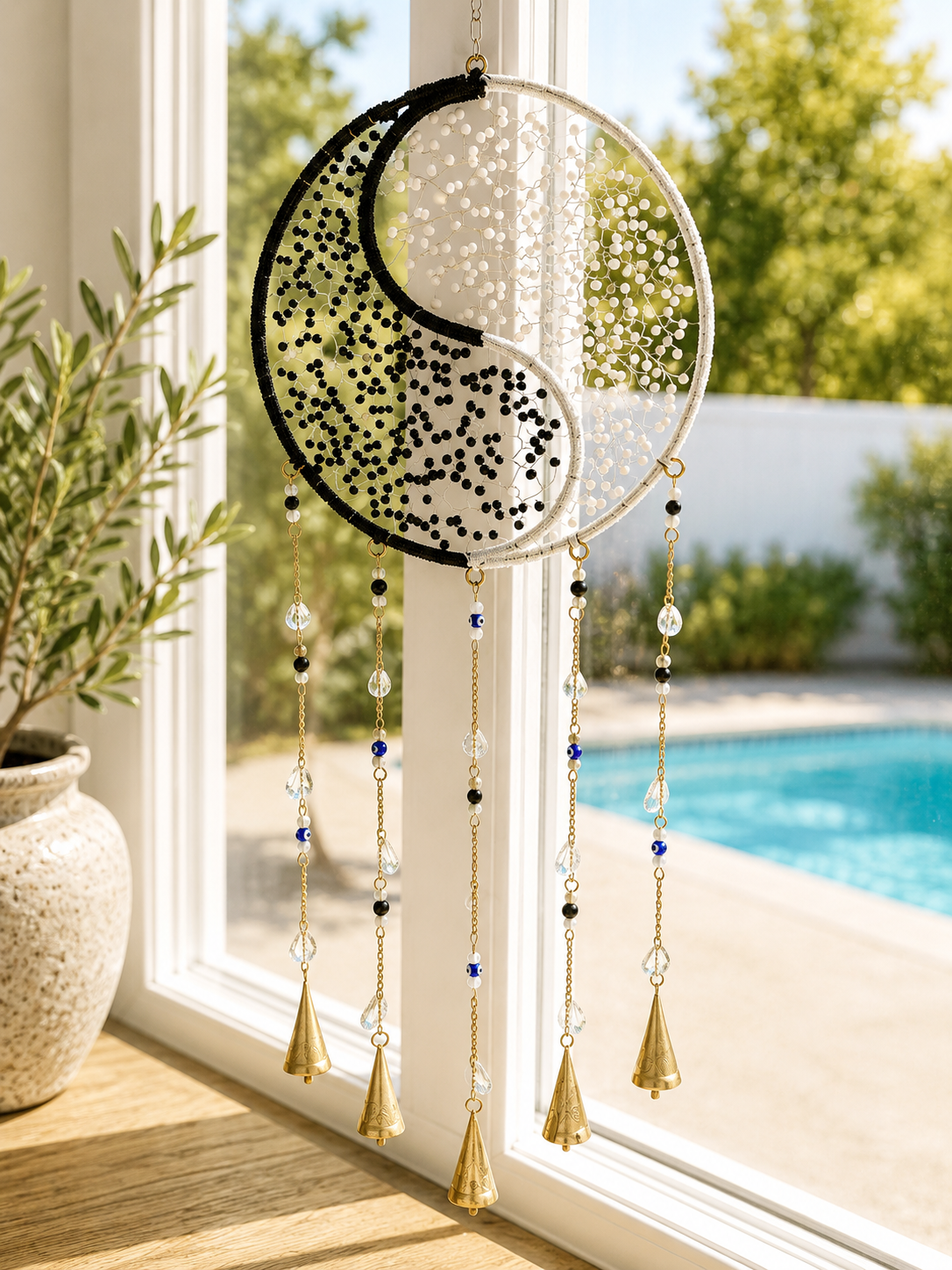 Yin Yang Evil Eye Wind Chime