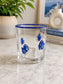 Blue Hamsa Hand Glass Tumbler