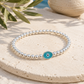 Aegean Mati Silver Beaded Bracelet
