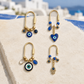 Evil Eye Charm Keychain | Gold Protective Bag Charm