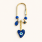 Evil Eye Charm Keychain | Gold Protective Bag Charm