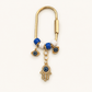 Evil Eye Charm Keychain | Gold Protective Bag Charm