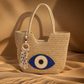 Shoulder Bag with Evil Eye Design