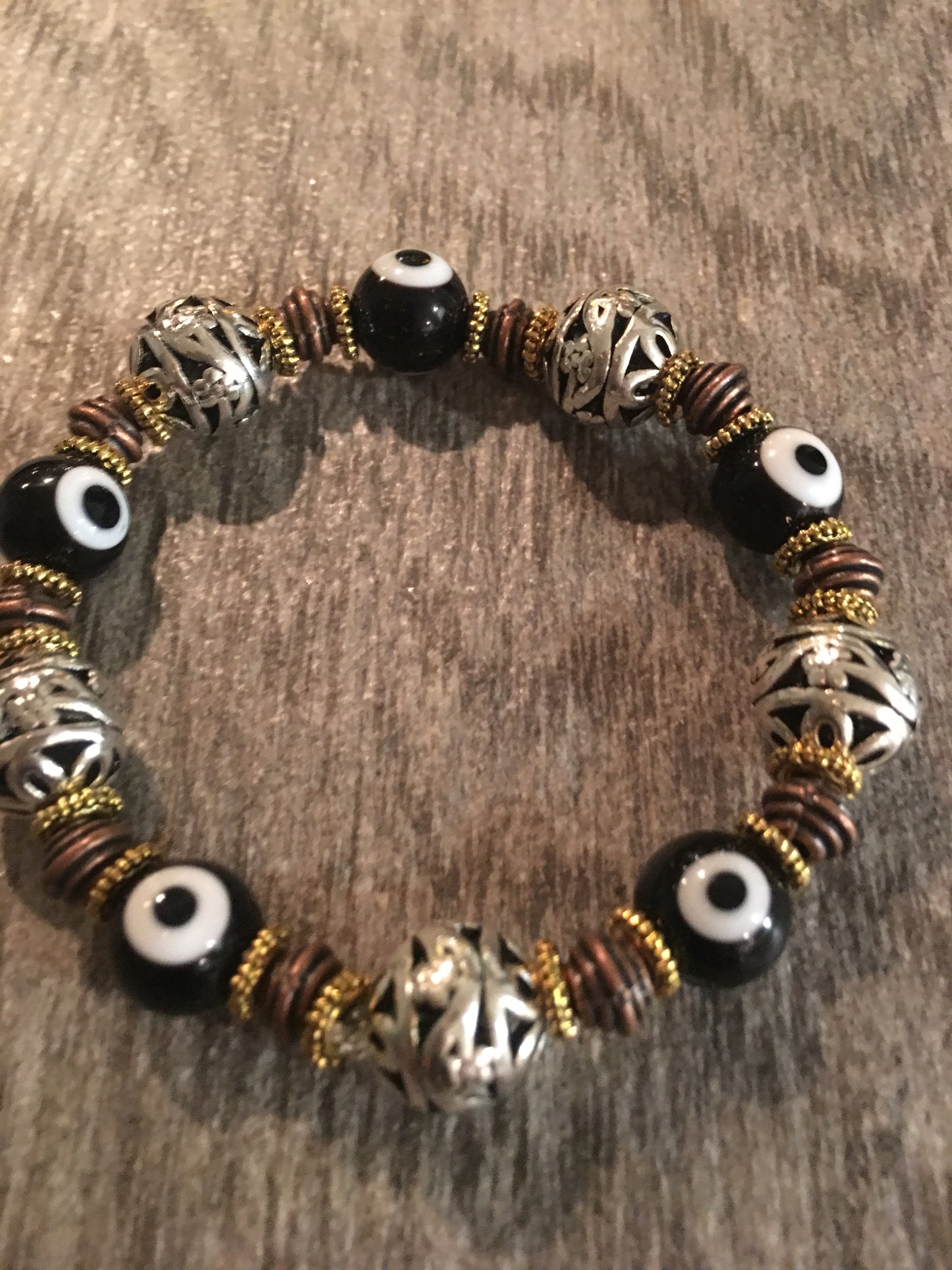 Two tone - Black and Gold Bracelet
