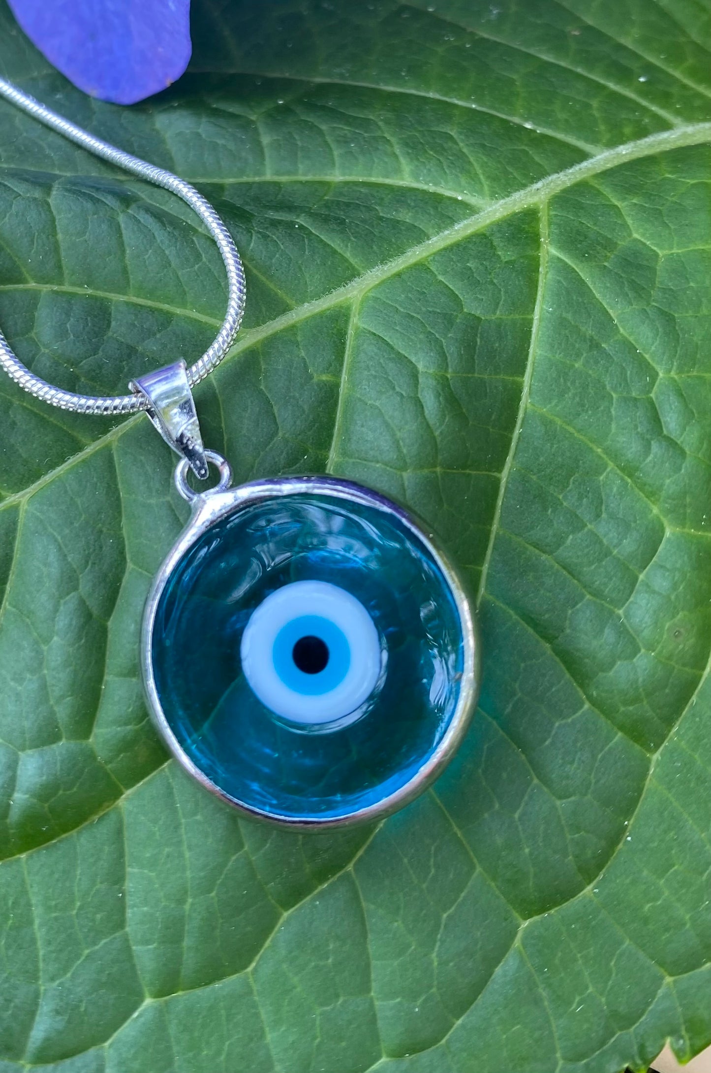 Murano Glass Evil Eye Pendant
