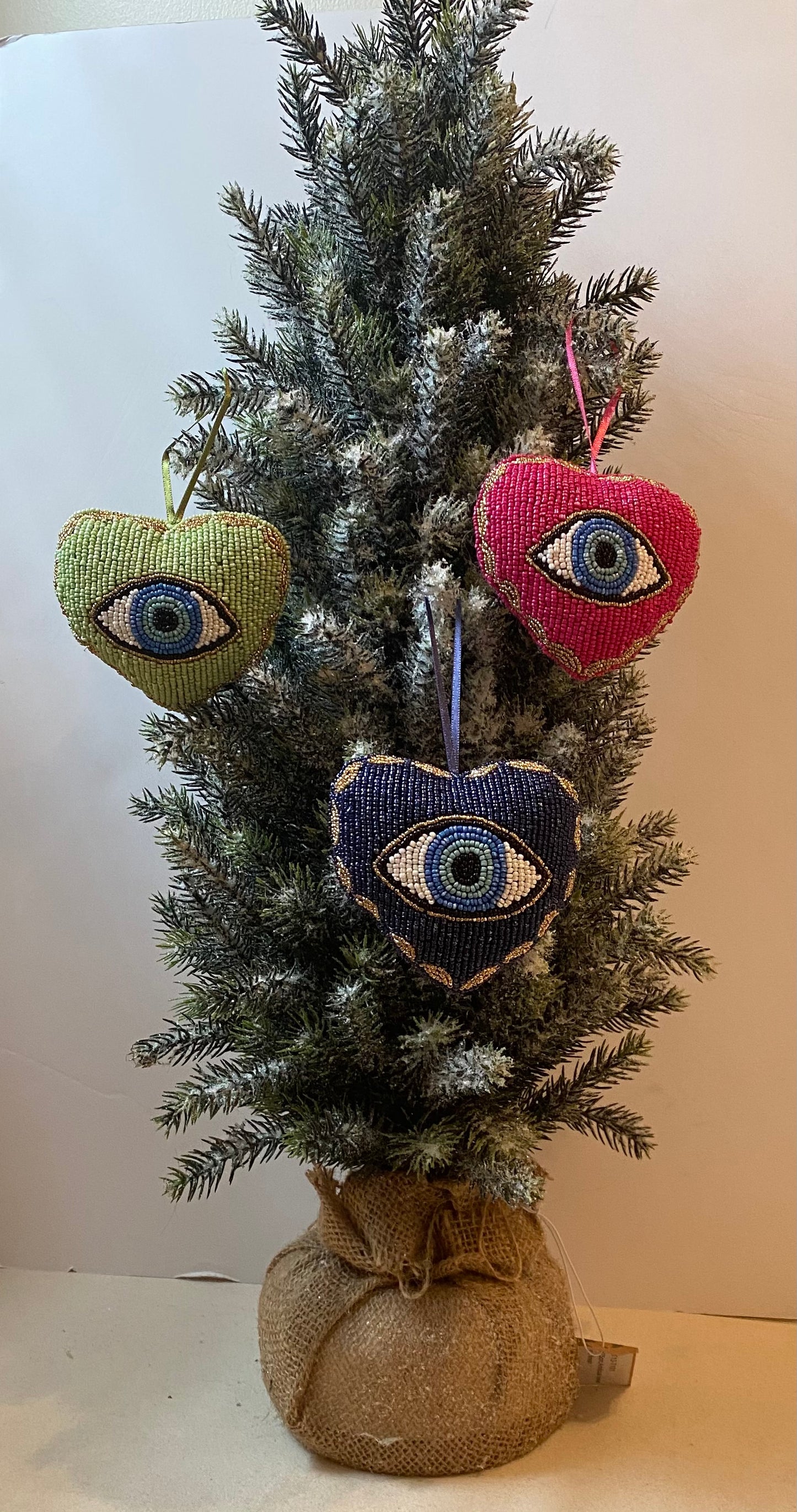 Evil Eye Heart Shaped Ornament