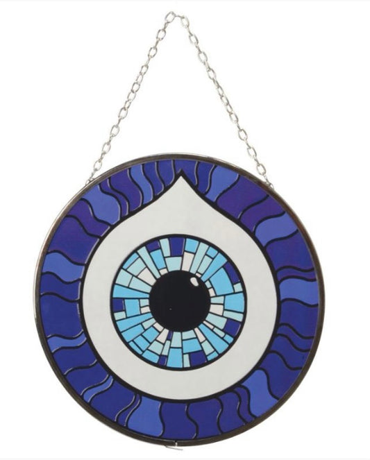 Evil Eye Stained Glass Sun Catcher