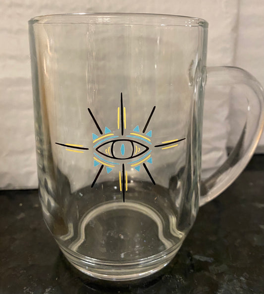 Evil Eye Glass Mug