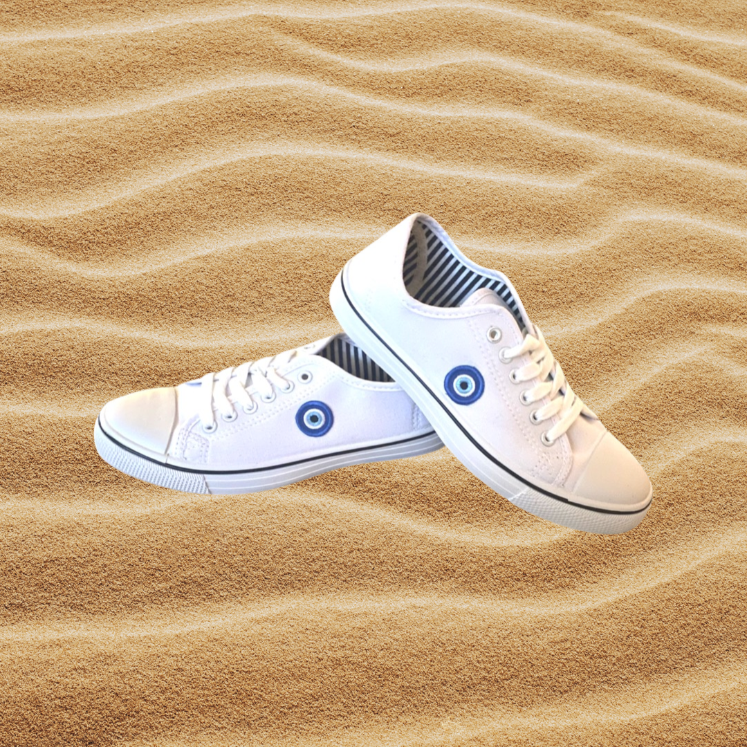 Evil Eye Canvas Sneakers